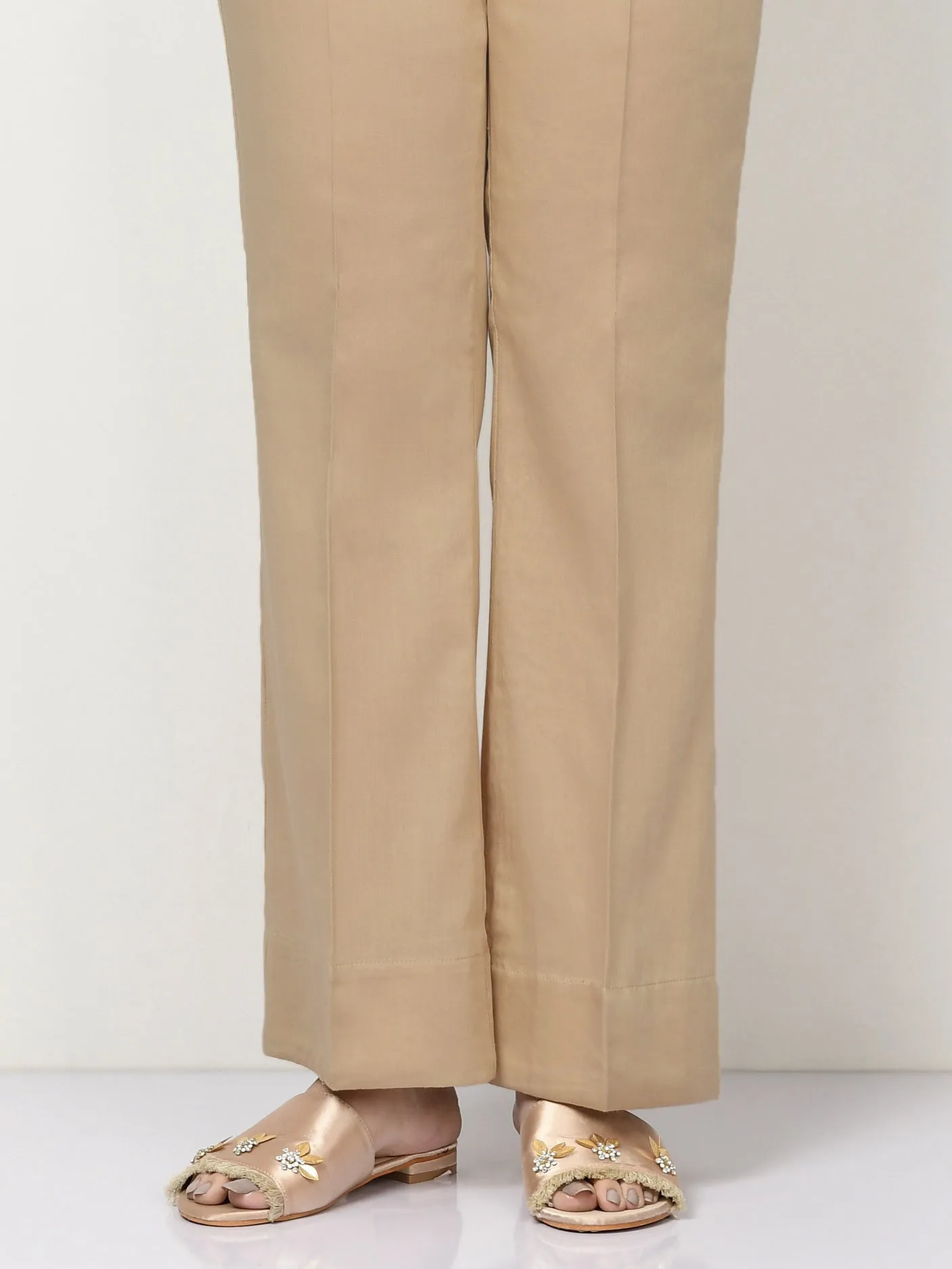 Basic Cambric Pants - Light Brown