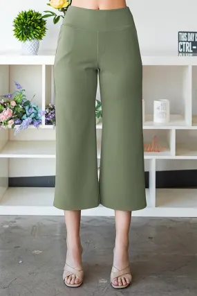 HM-EP6733-10 - WIDE WAISTBAND SOLID CULOTTES PANTS 2-2-2