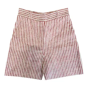 Loro Piana Stripe Linen Bermuda Shorts. Size 36IT