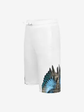 Marcelo Burlon Boys Shorts - & Turquoise Wings Bermuda Shorts