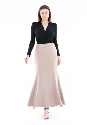 Mink Fishtail Maxi Skirt