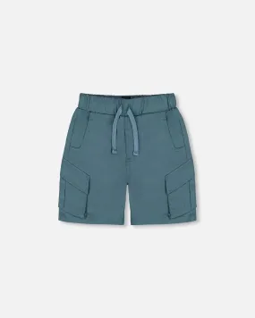 Parachute Cargo Pocket Shorts Dark Teal